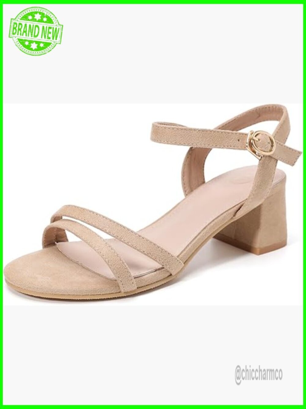 Women's Open Toe Ankle Strap Low Block Chunky Heels Sandals Party Wedding Pumps